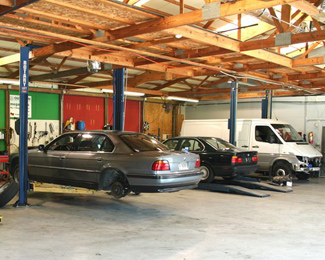 Cars Being Repaired in Our Shop